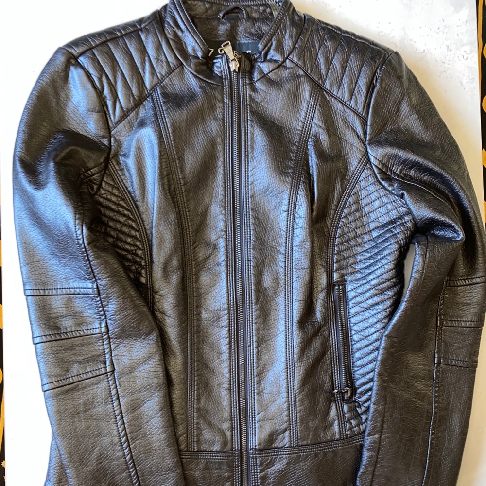 Guess vegan leather moto jacket